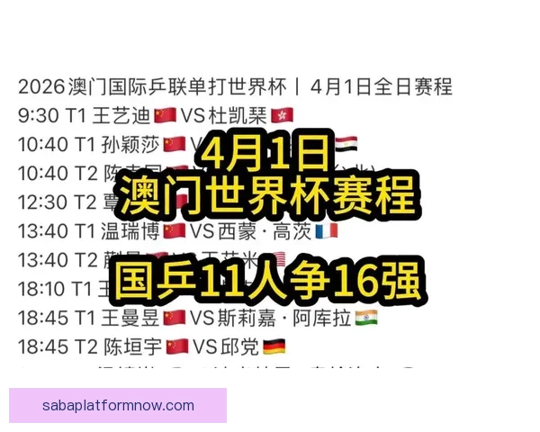 最新世界杯全赛程安排与比赛时间详细指南